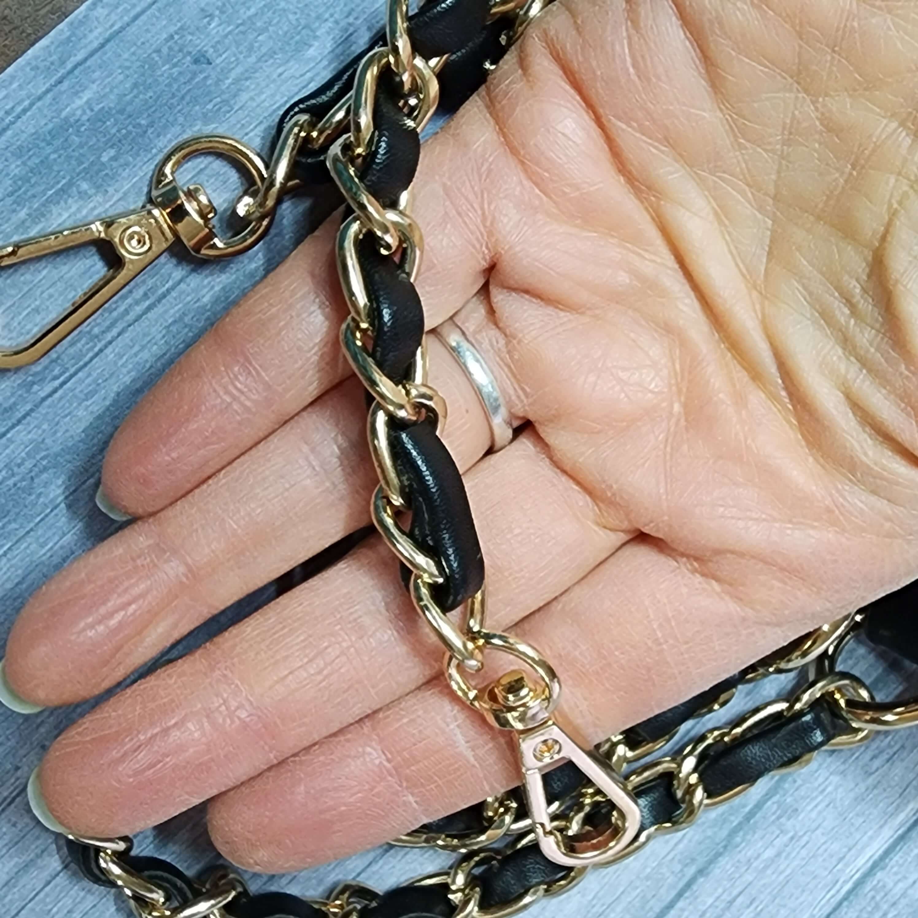 Hemoton 120cm Handbag Metal Chains Purse Chain with Buckles Shoulder Bags  Straps Handbag Handles Bag Accessories (Gold) - Walmart.com