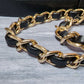 Black and Gold Chain Purse Strap 39 Inches