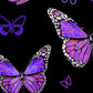Small Purple Butterflies Auto Pet Seat Cover