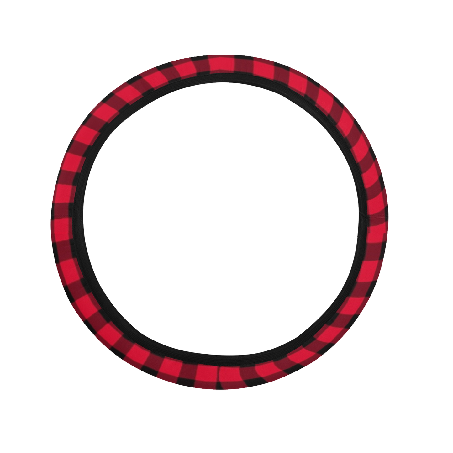 Red Buffalo Plaid Steering Wheel Cover