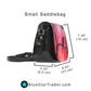 Red Saddle Bag Purse | Black Crow Saddlebag | Raven Crossbody Bag | Red Handbag Black Bird Shoulder Bag