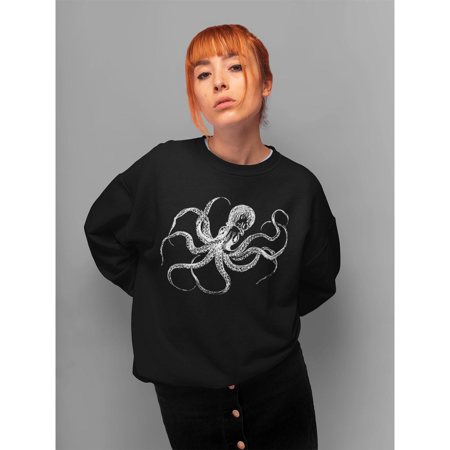 Black Octopus Sweatshirt