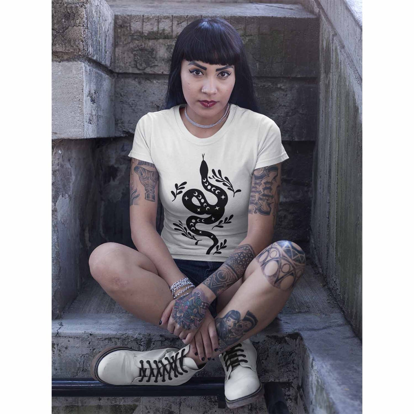 Celestial Snake Tee Shirt, Unisex Jersey Short Sleeve Tee