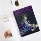 Purple Alice in Wonderland Tea Party - Spiral Notebook 8x6 - Ruled Line, Back To School
