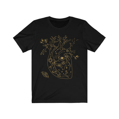 Earth Witch Heart Black Tee