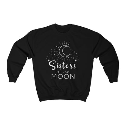 Sisters Of The Moon Sweatshirt | Halloween Black Sweater | Witchy Shirt