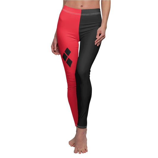 Harley Opposite Leggings Black Red  Ms. Quinn Inspired
