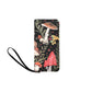 Red Mushrooms Clutch Purse Zippered Wallet with Strap