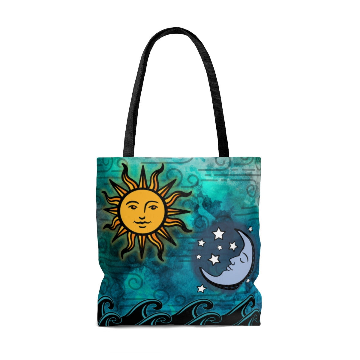 Sun Moon Stars and Ocean Tote Bag