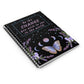 Butterfly Moon Phases - Be the Change - Spiral Notebook 8x6 - Ruled Line, Gift for Mom