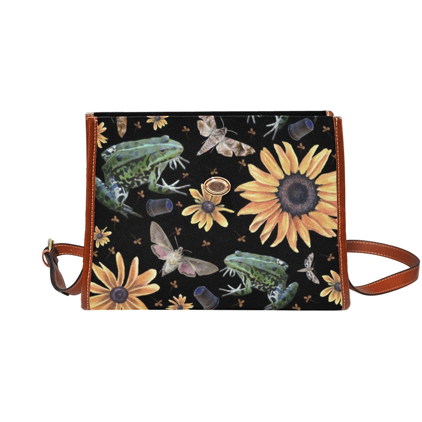 Frogs and Sunflowers Purse