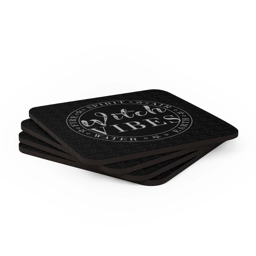 Witch Vibes - Corkwood Coasters Set