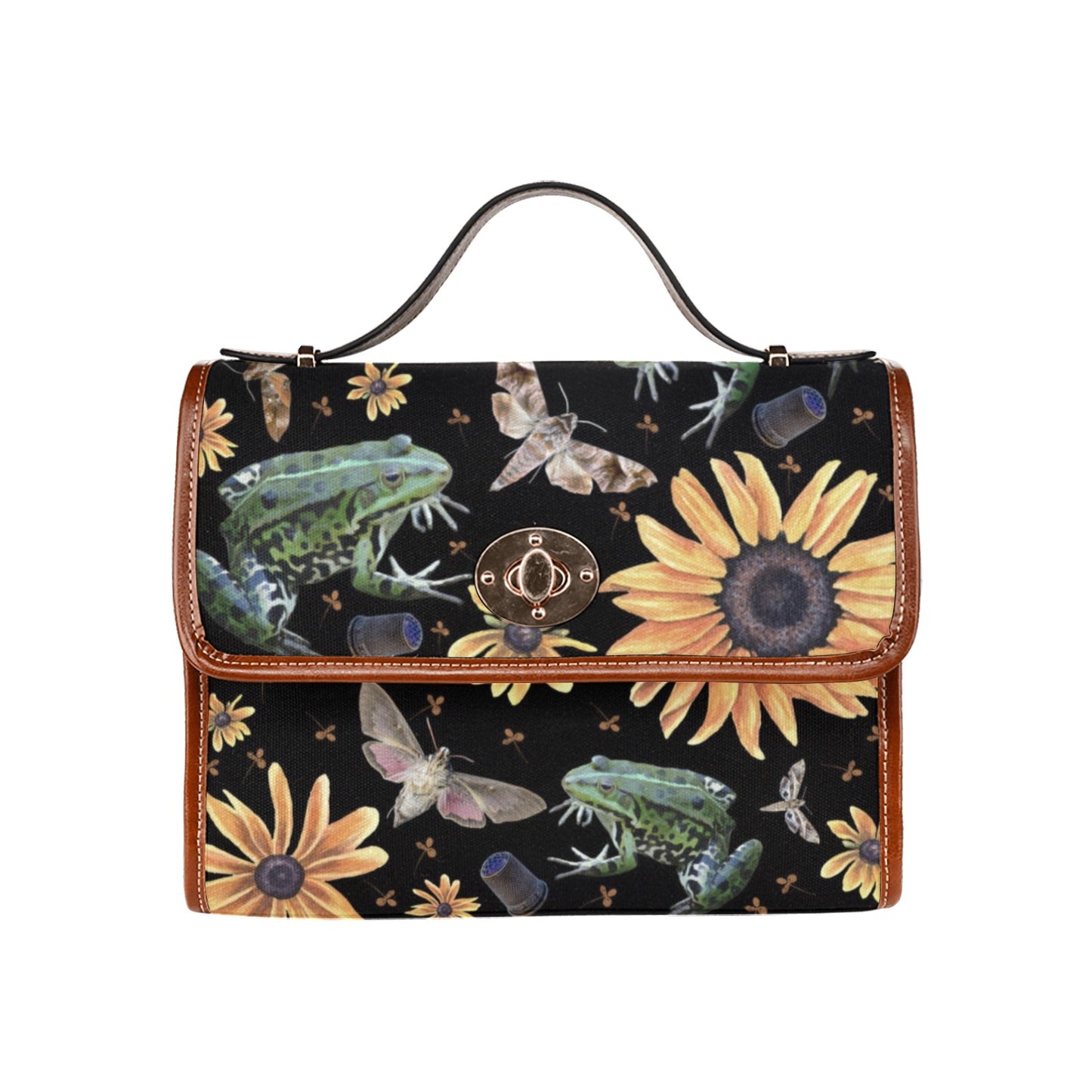 Frogs and Sunflowers Purse