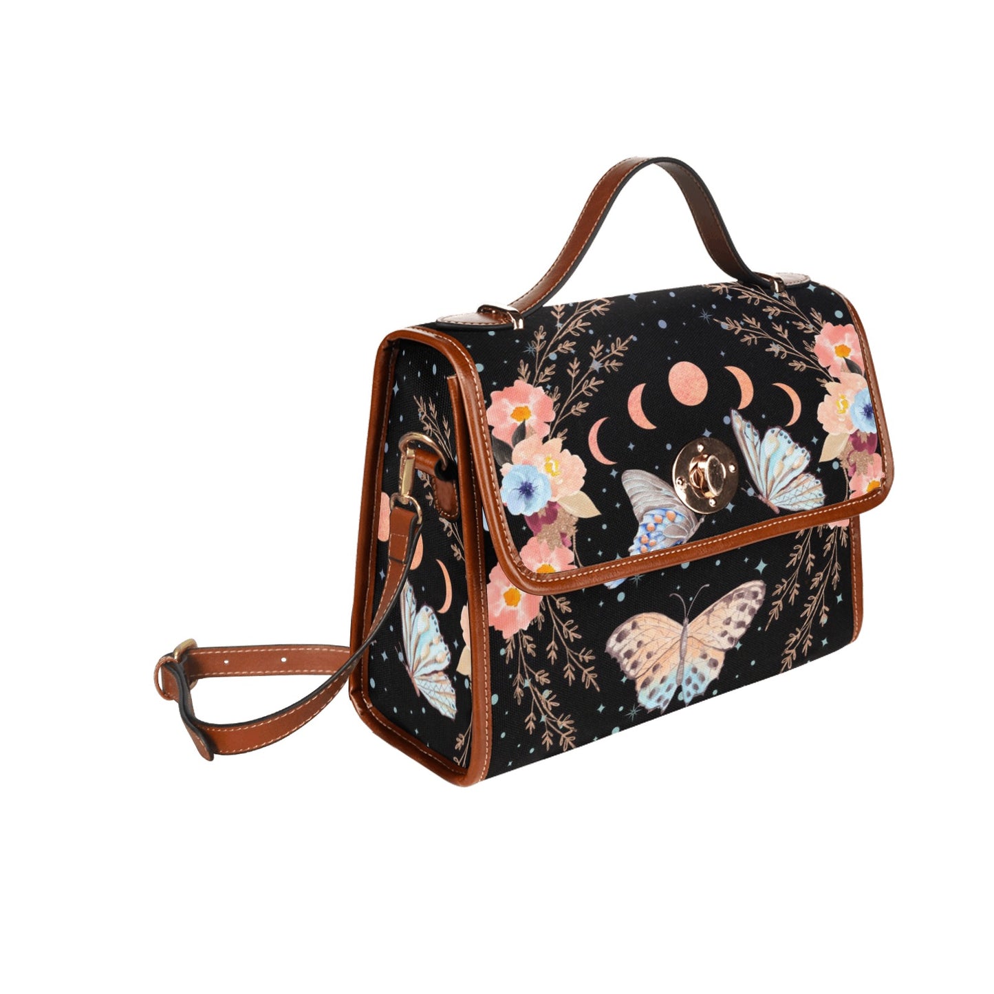 Boho Chic Butterfly Floral Purse