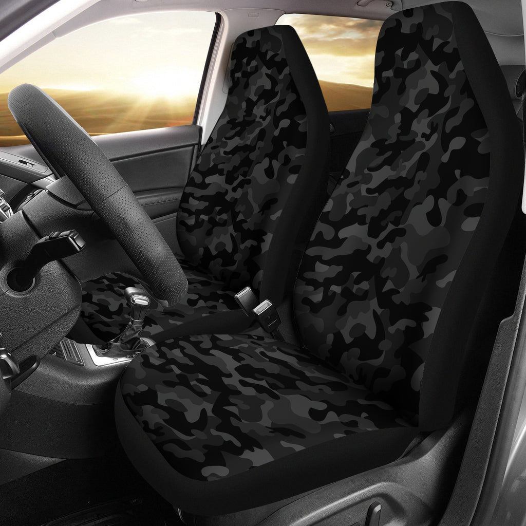 Black Camo Car Seat Covers (Set of 2)
