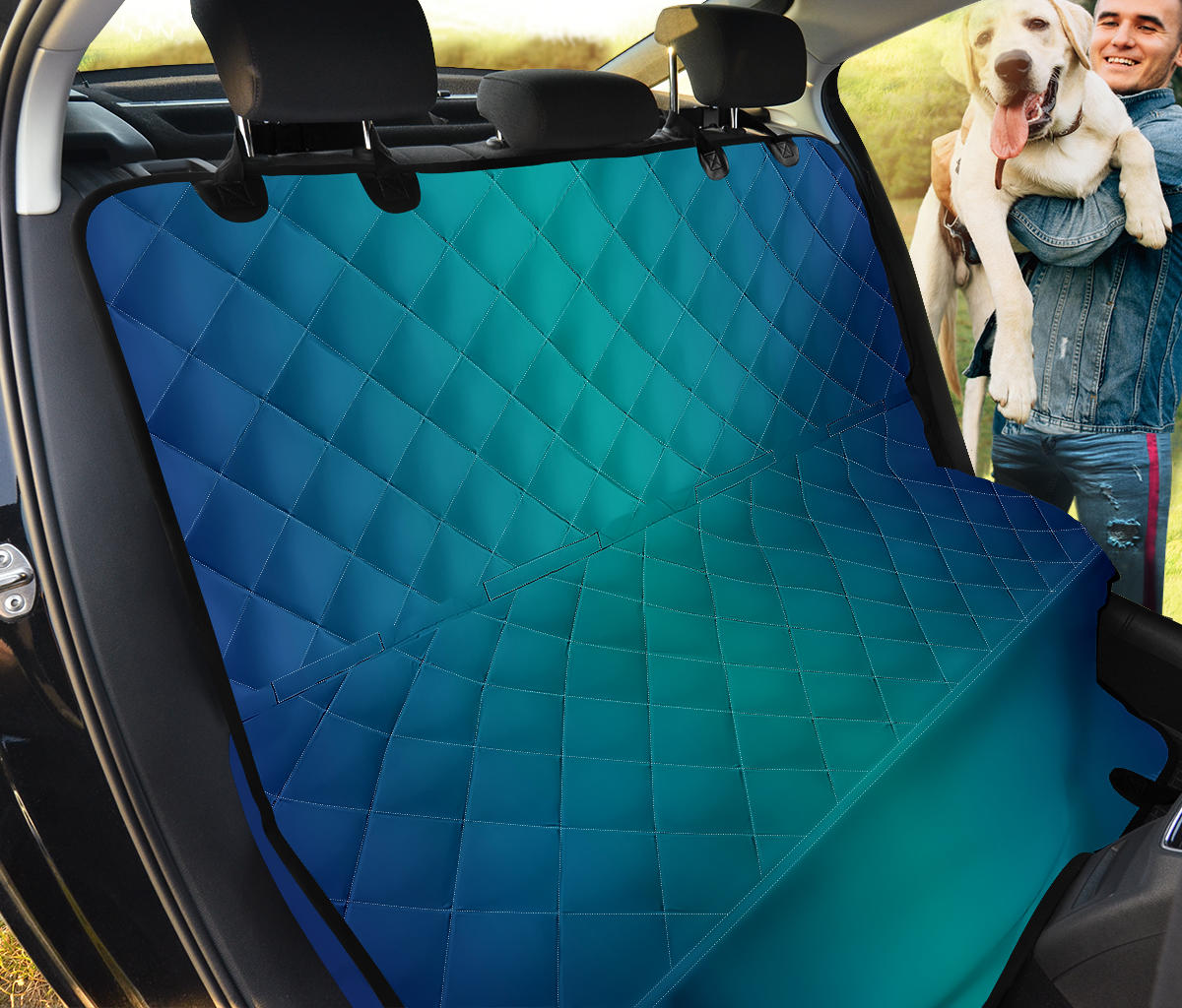 Ombre Blue Turquoise Car Pet Seat Cover Auto Back Seat Protector