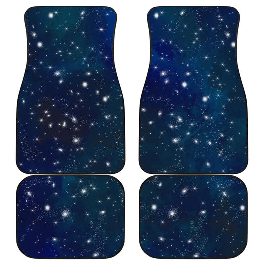 Blue Galaxy Front And Back Car Mats (Set Of 4)