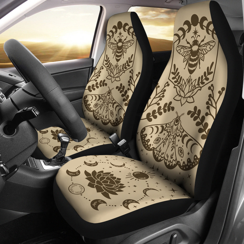 Honey Bee Butterfly Car Seat Covers (Set of 2) Mystical