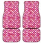 Pink Mermaid Scales Front And Back Car Mats (Set Of 4)