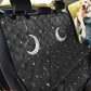 gray butterfly moon witchy car seat cover, pet seat cover, celestial, floral