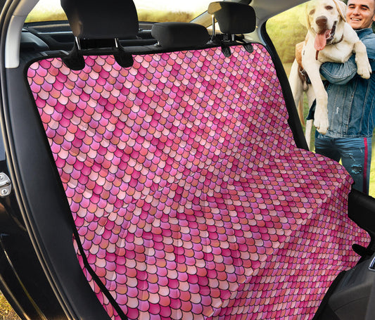 Pink Mermaid Scales Car Pet Seat Cover