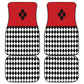 Harley B&W Diamonds Front And Back Car Mats (Set Of 4)  Ms. Quinn Inspired