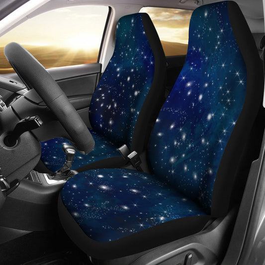Blue Galaxy Car Seat Covers
