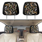 Brown Moths Pattern Car Headrest Covers