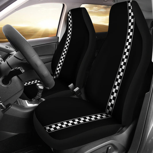 Checkered Stripe Car Seat Covers