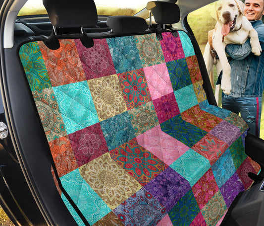 Boho Patchwork Design 02 Car Pet Seat Cover