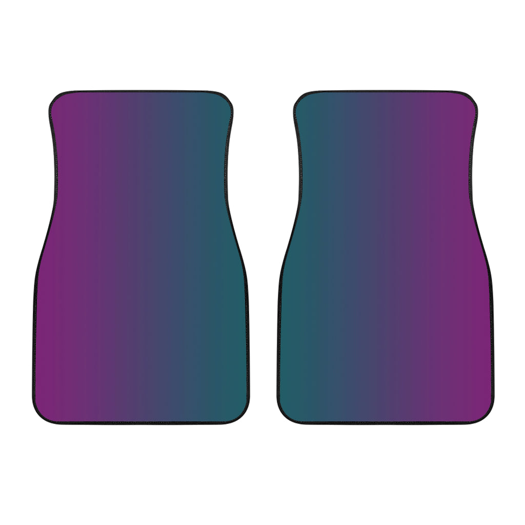 Teal Purple Ombre Front Car Mats (Set Of 2)