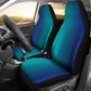 Ombre Blue Turquoise Car Seat Covers