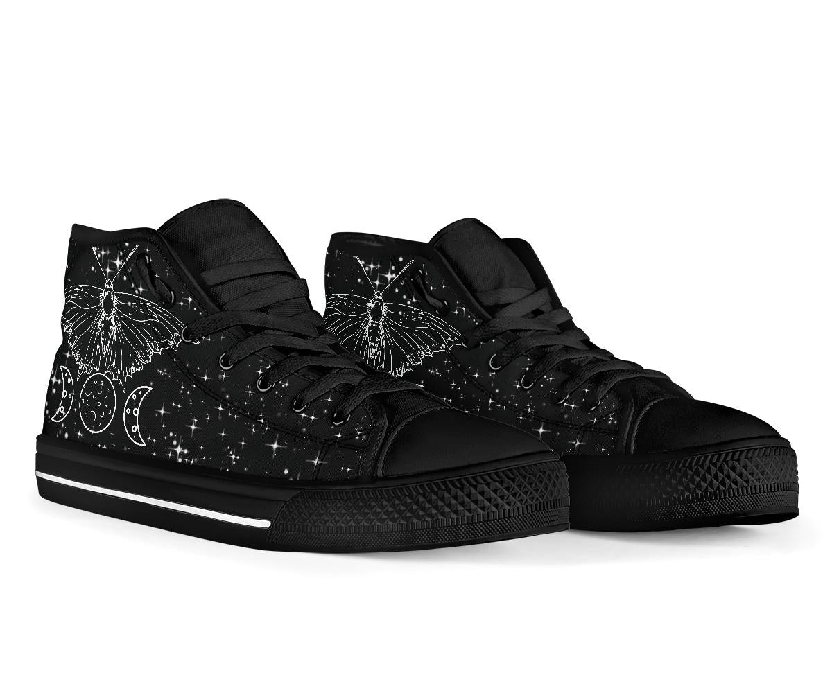 Moth Moons Canvas High Top Sneakers