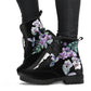 watercolor hummingbird boots, ankle boots