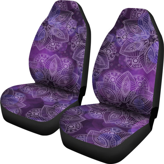 Purple Mandalas Car Seat Covers