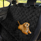 Black Grunge Pet Seat Cover for Car Vehicle