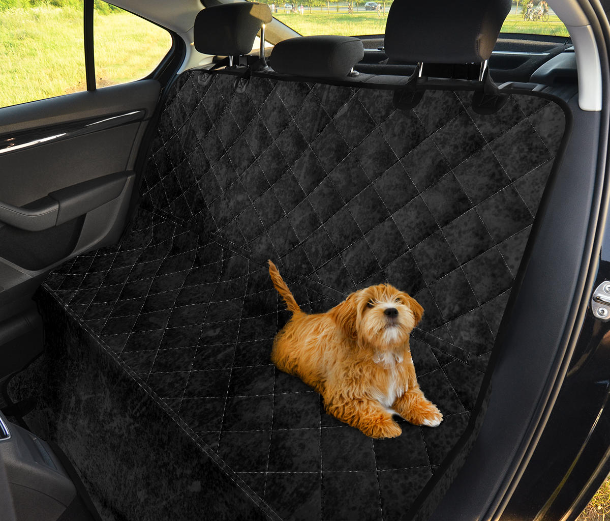 Black Grunge Pet Seat Cover for Car Vehicle