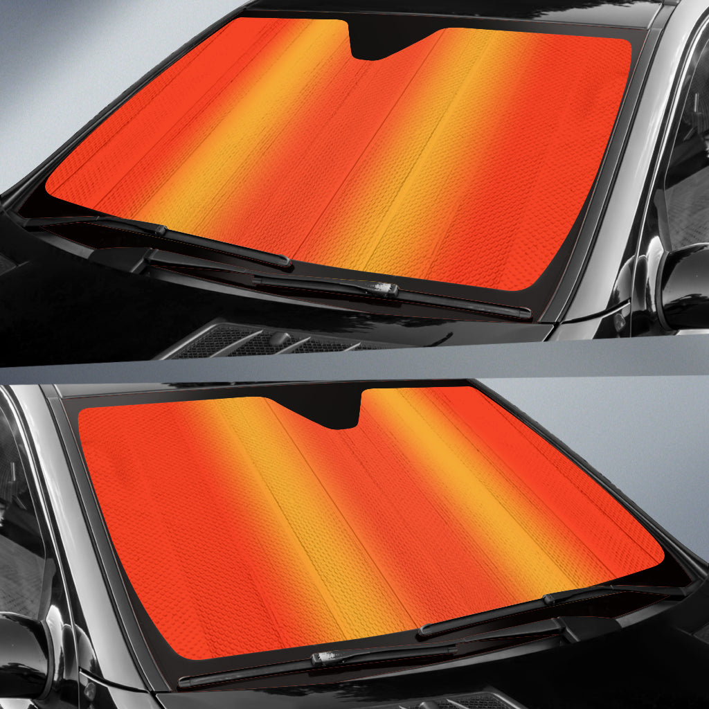 Orange Yellow Auto Sun Shades