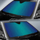 Ombre Blue Turquoise Auto Sun Shades