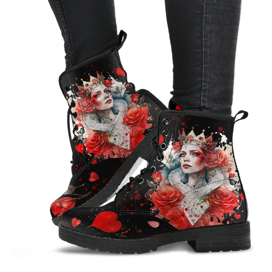 queen of hearts ankle boots, cosplay boots