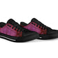 Red Pink Mandala Peace - Low Top Sneakers Shoes