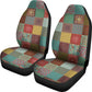 Boho Patchwork Earthy Car Seat Covers (Set of 2)