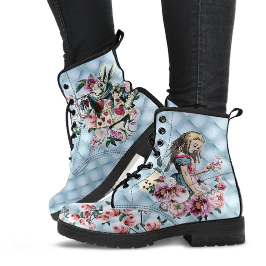 Alice in Wonderland Pastel Blue Boots, Costume Boots, Cosplay
