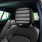 Gray Serape Stripes Car Headrest Covers