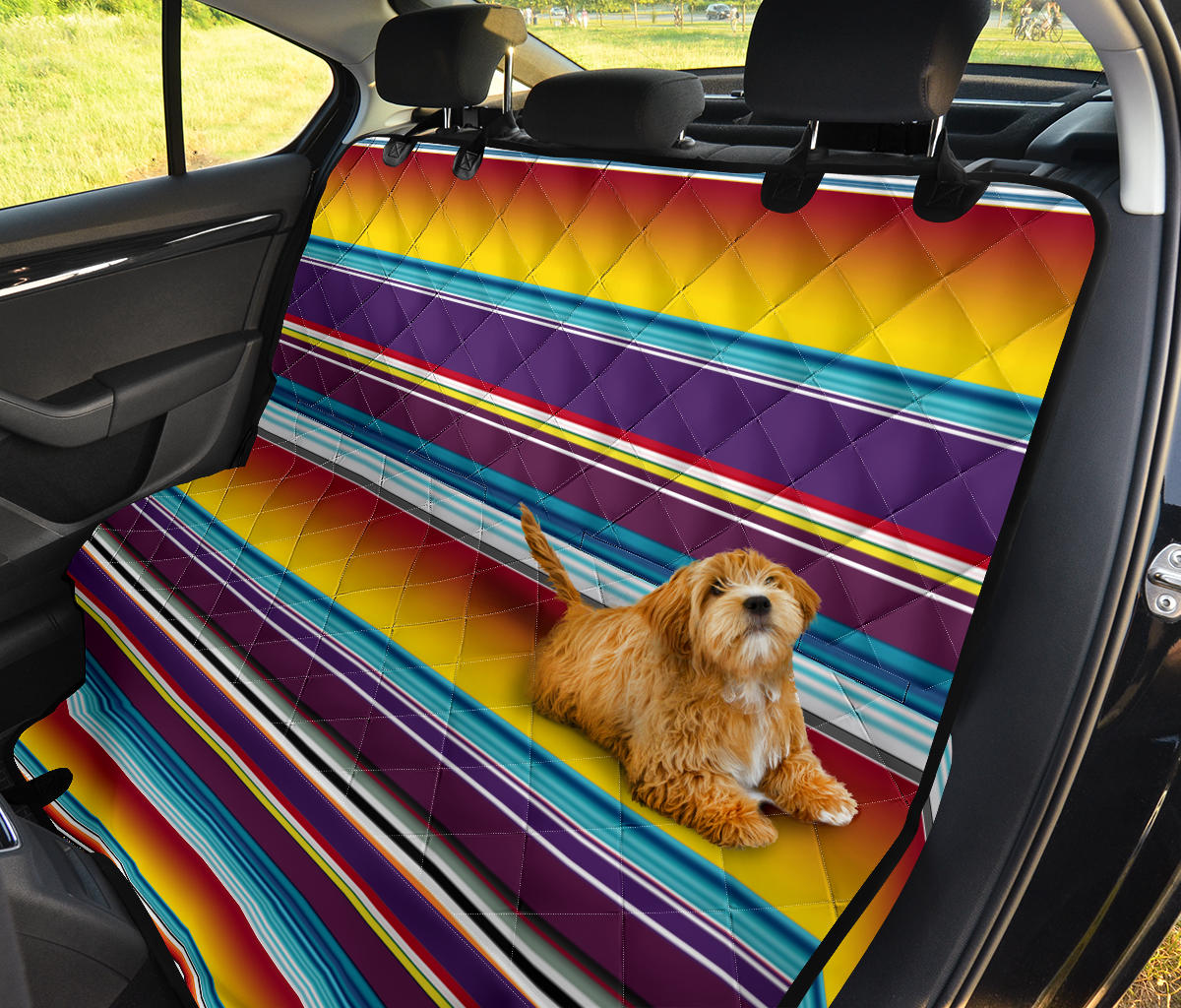 Gold Purple Serape Auto Pet Seat Cover
