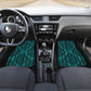 Teal Aztec Front And Back Car Mats (Set Of 4)