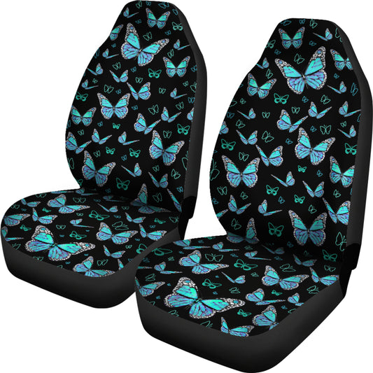 Blue Butterflies Car Seat Covers