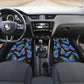 Large Blue Butterflies Front And Back Car Mats (Set Of 4)