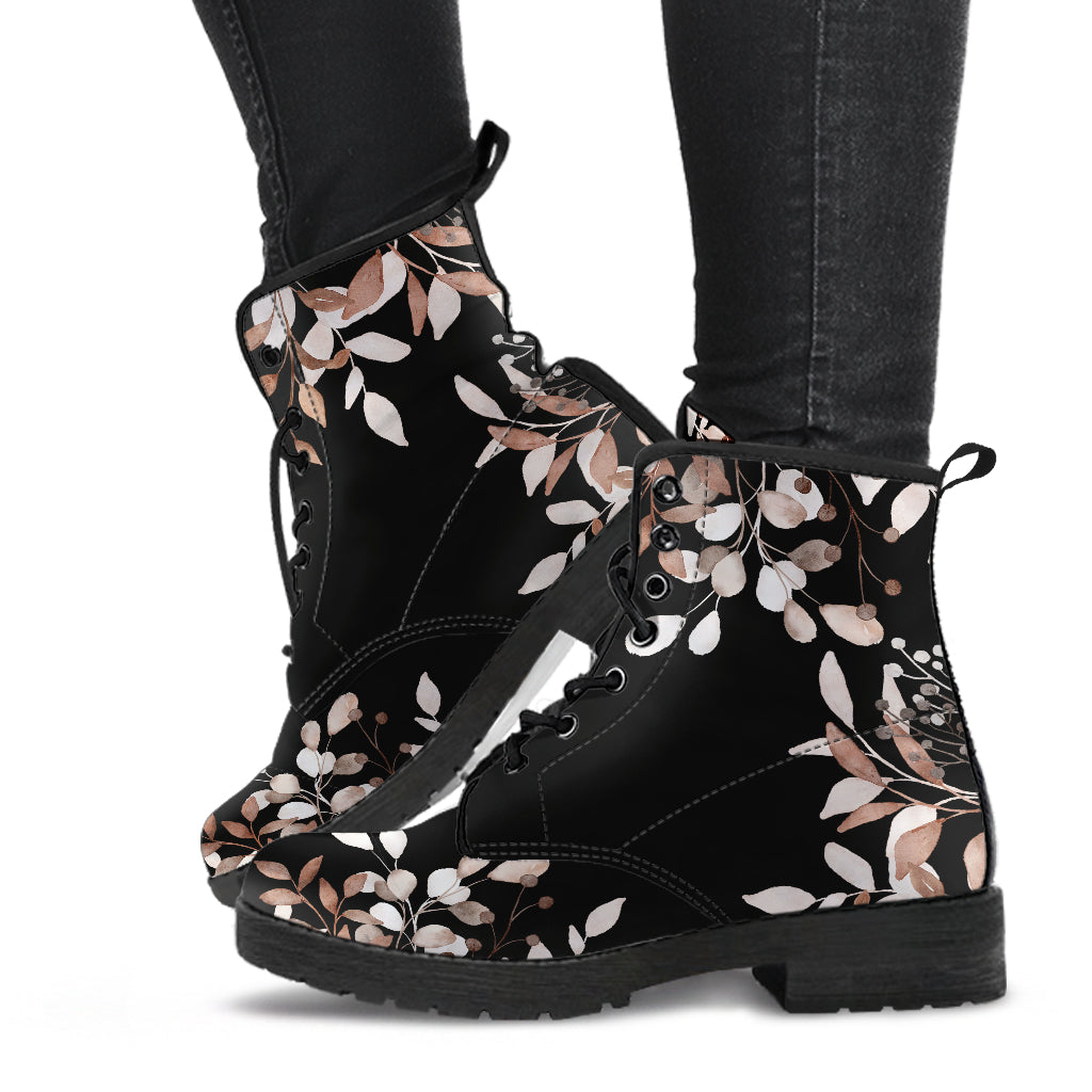 autumn leaves boho ankle boots