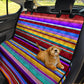 Maroon Purple Gold Serape Auto Pet Seat Cover